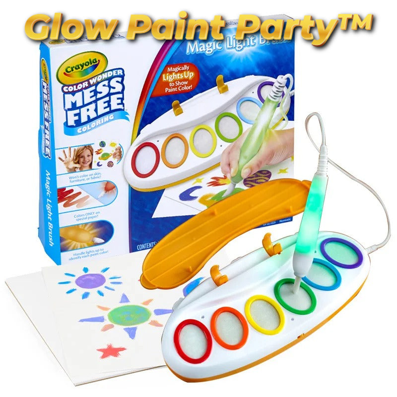 Glow Paint Party™(グローペイントパーティー)✨ 光るのに、汚れない。魔法のおえかき体験