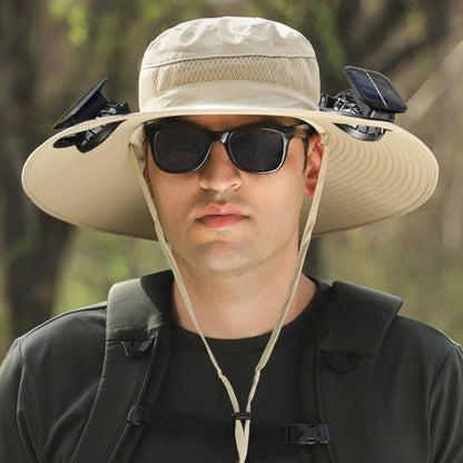 EcoFanHat™ ソーラーファン付き日除け帽子【夏の必需品】