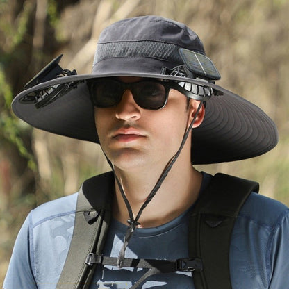 EcoFanHat™ ソーラーファン付き日除け帽子【夏の必需品】