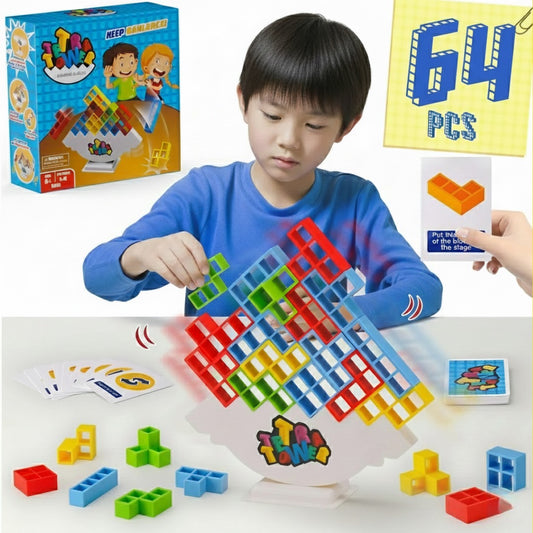 Tetris Tower™ 64ピース入– 家族で楽しめるバランスゲーム2