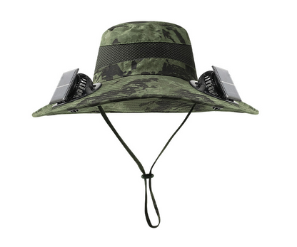 EcoFanHat™ ソーラーファン付き日除け帽子【夏の必需品】