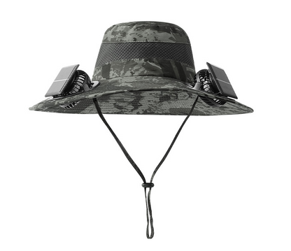 EcoFanHat™ ソーラーファン付き日除け帽子【夏の必需品】