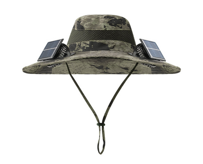 EcoFanHat™ ソーラーファン付き日除け帽子【夏の必需品】
