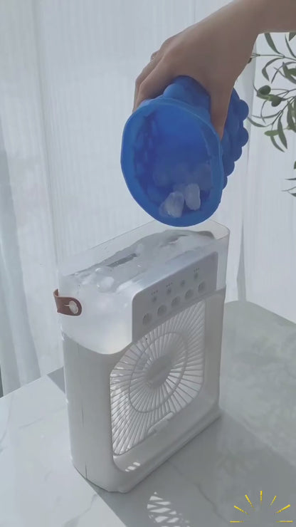 ブリザポート™ 冷却ミストファン – 加湿機能付きポータブル扇風機