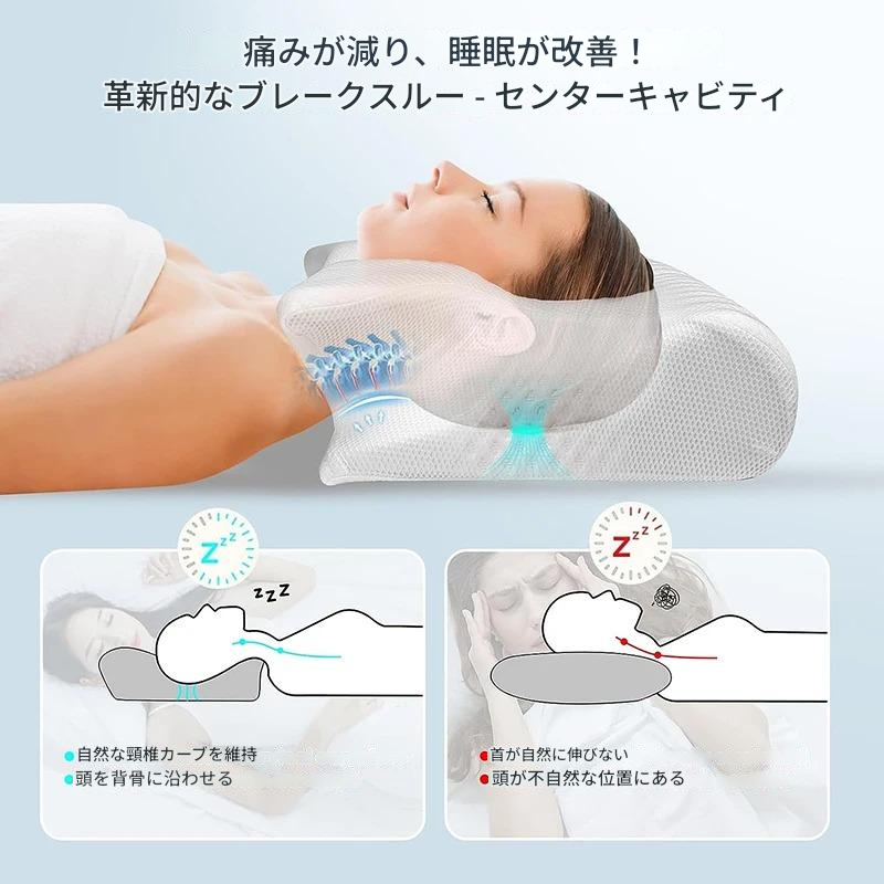 快眠サポート枕™ 首・肩サポート 安眠・いびき・無呼吸症対策